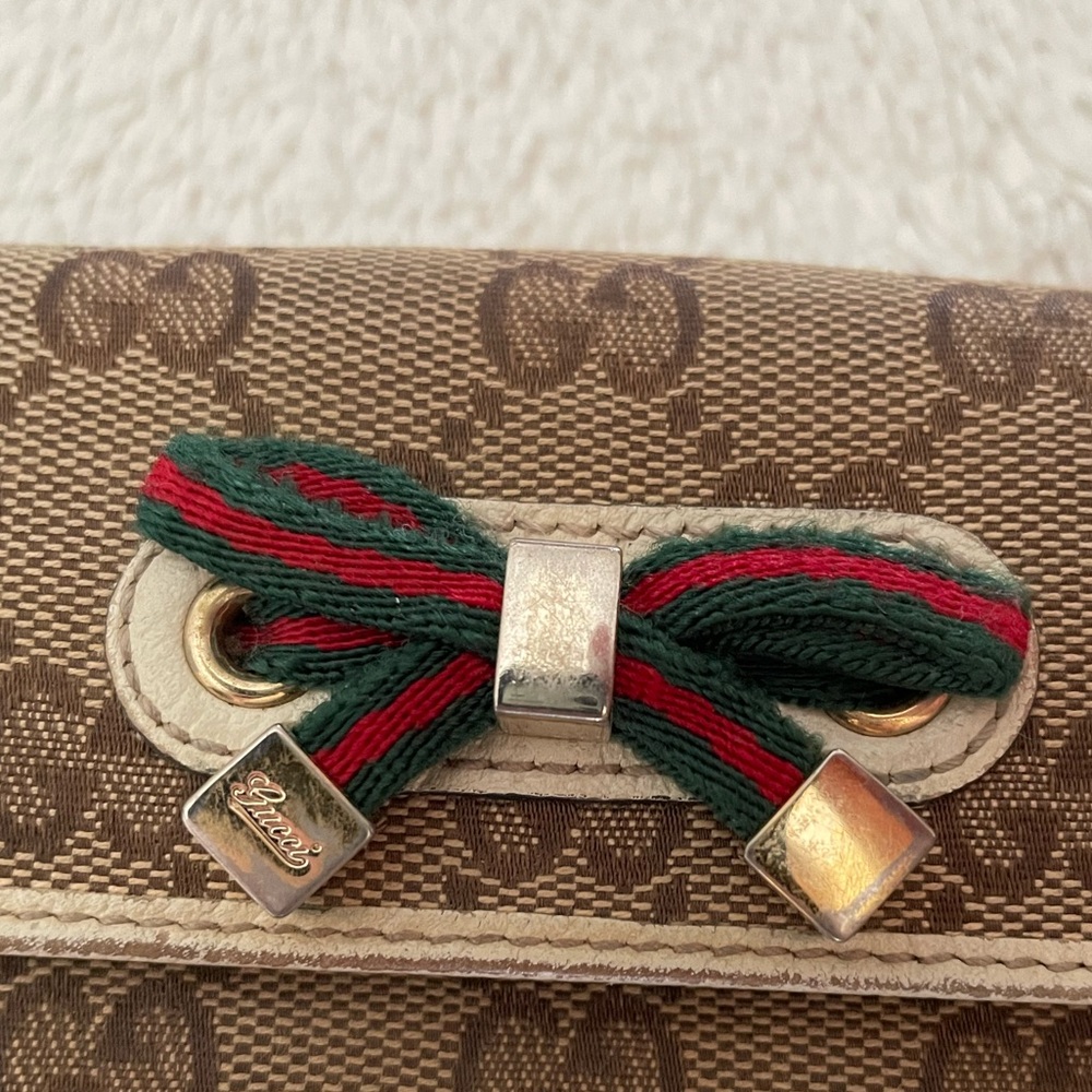 Gucci Princy‎ Bifold Cream and Tan Wallet - Picture 3 of 13